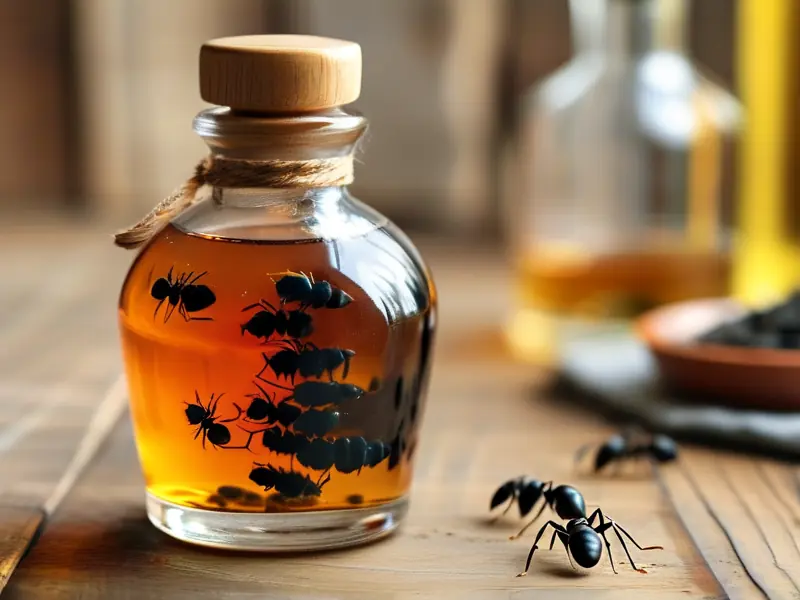 黑蚂蚁泡酒成品展示