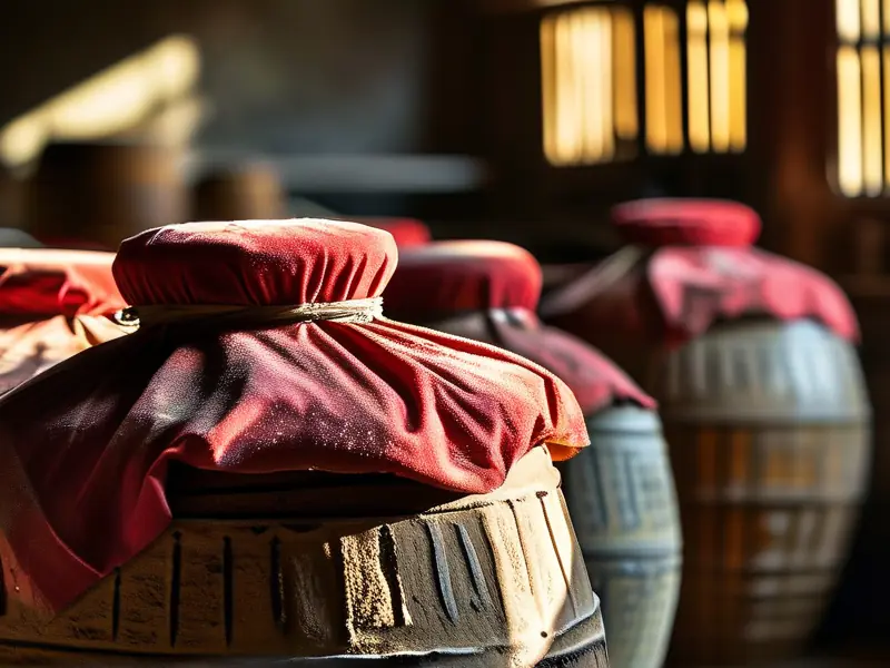 传统花雕酒发酵过程实景