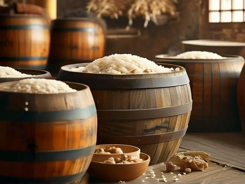 传统花雕酒酿造过程实拍