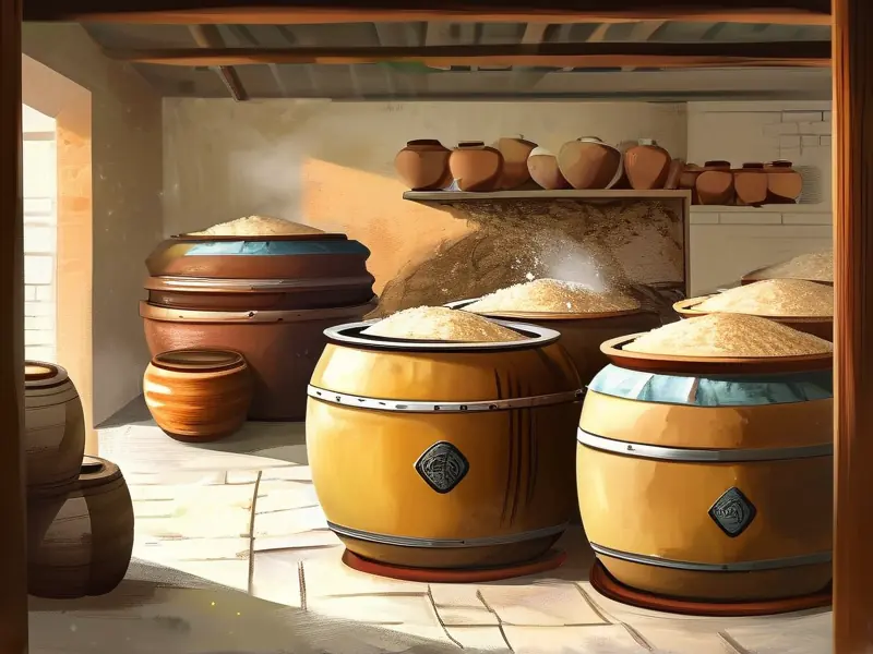 传统黄酒酿造工艺流程实拍图