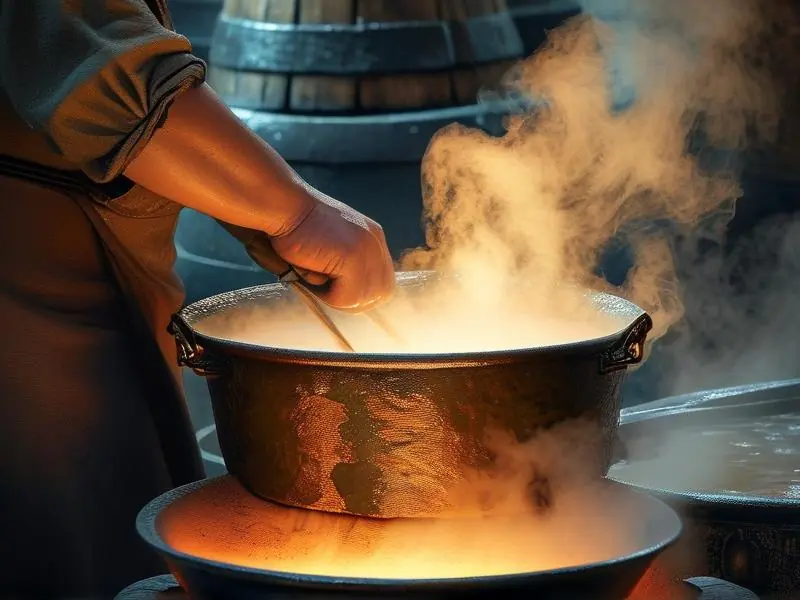 传统煎酒工艺实际操作场景