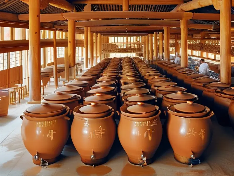 传统酱酒酿造工艺现场展示
