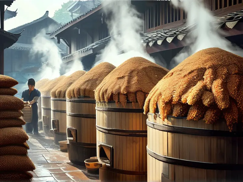 酱香白酒传统酿造工艺实景展示