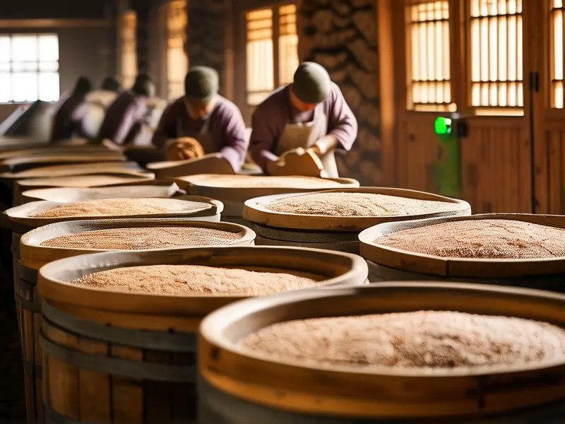 酱香型白酒制曲工艺现场