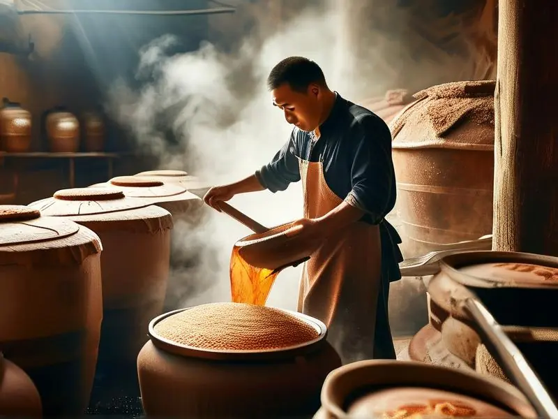 酱香型白酒传统酿造工艺现场