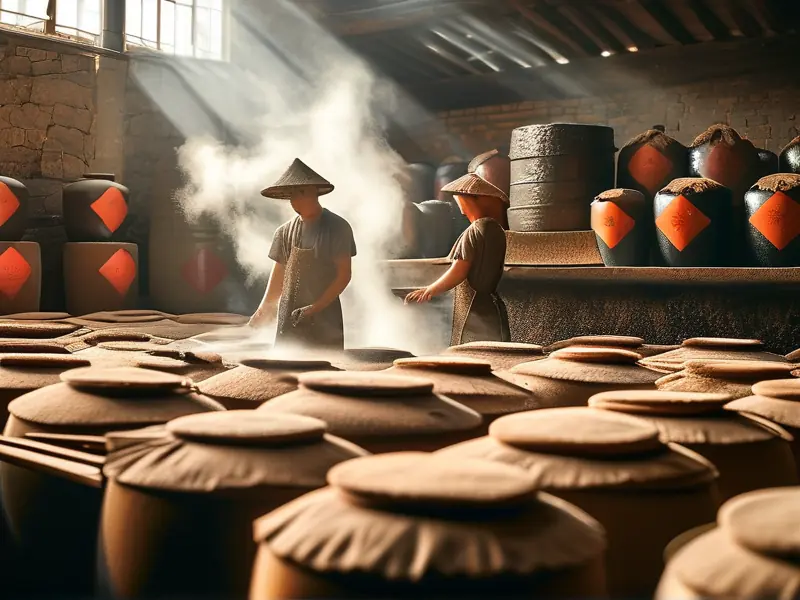 酱香型白酒传统酿造工艺现场