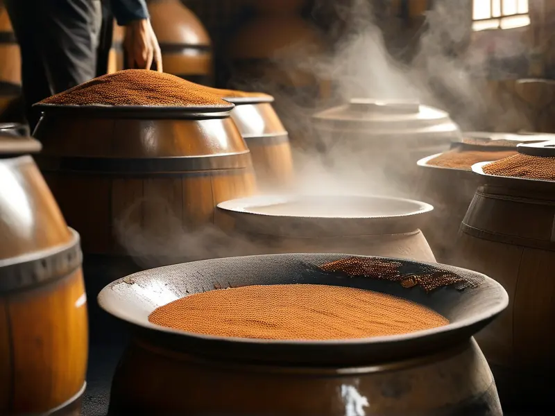 酱香型白酒传统酿造工艺现场展示