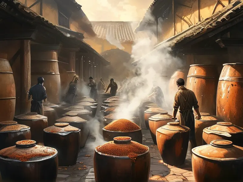 酱香型白酒传统酿造工艺现场