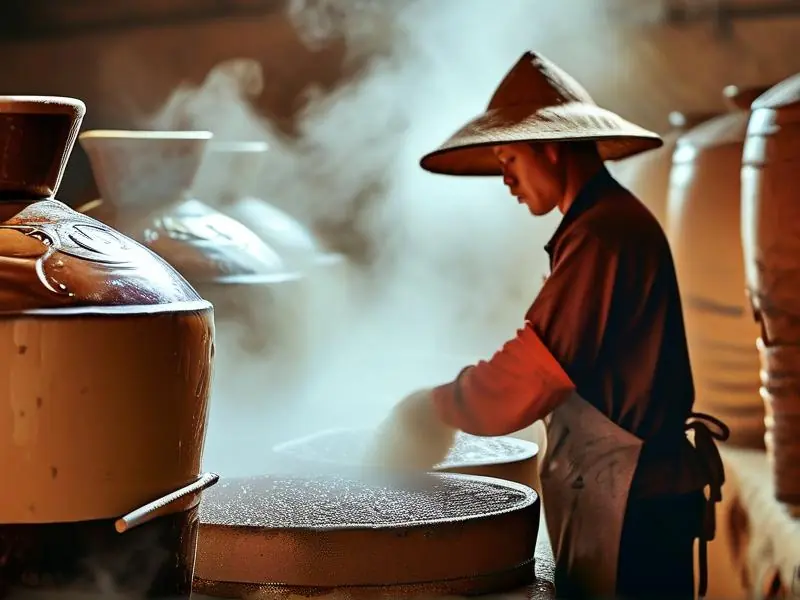 传统酱香型白酒酿造工艺现场实拍