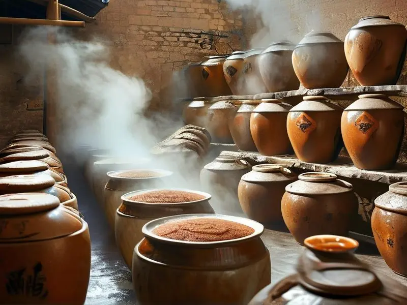 酱香型白酒传统酿造工艺现场