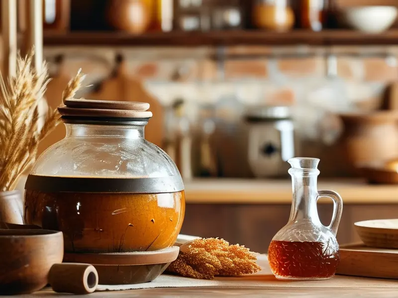 家庭高粱酒酿造过程展示