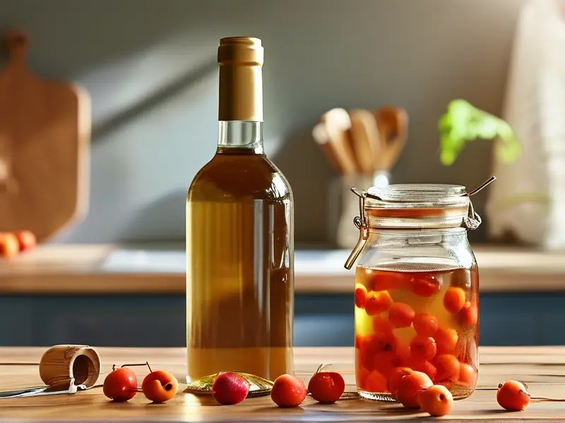 金樱子泡酒原料与工具展示