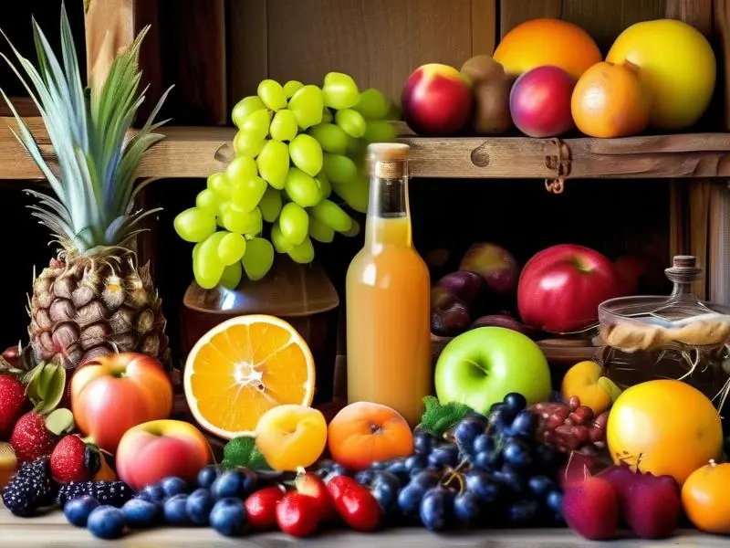 精酿果酒制作原料与成品展示