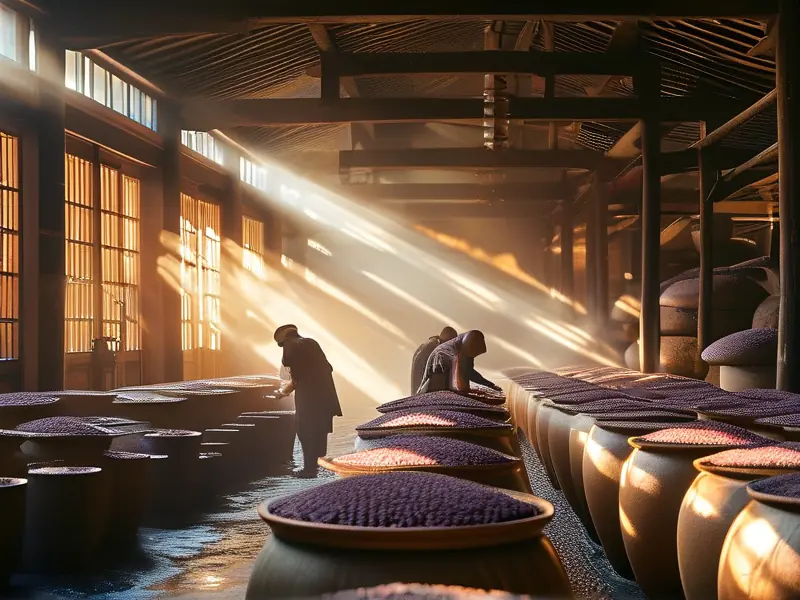 酒厂优质白酒生产现场实景