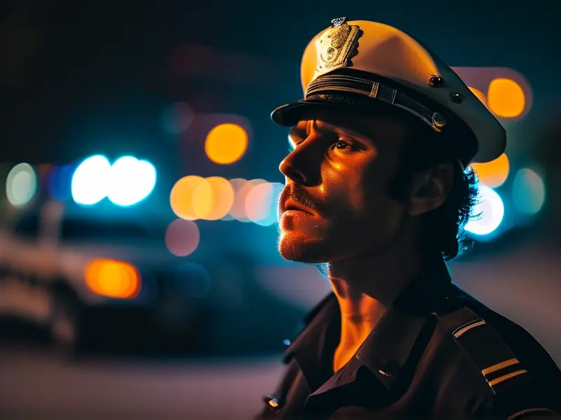 交警现场执行酒驾检测工作流程