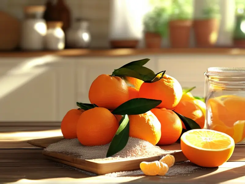 制作橘子酒所需的原料和工具