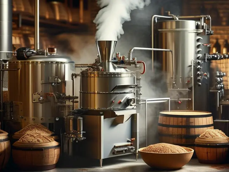 烤酒机器设备运作场景