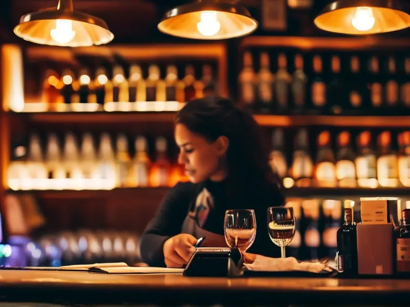 KTV存酒流程示意图