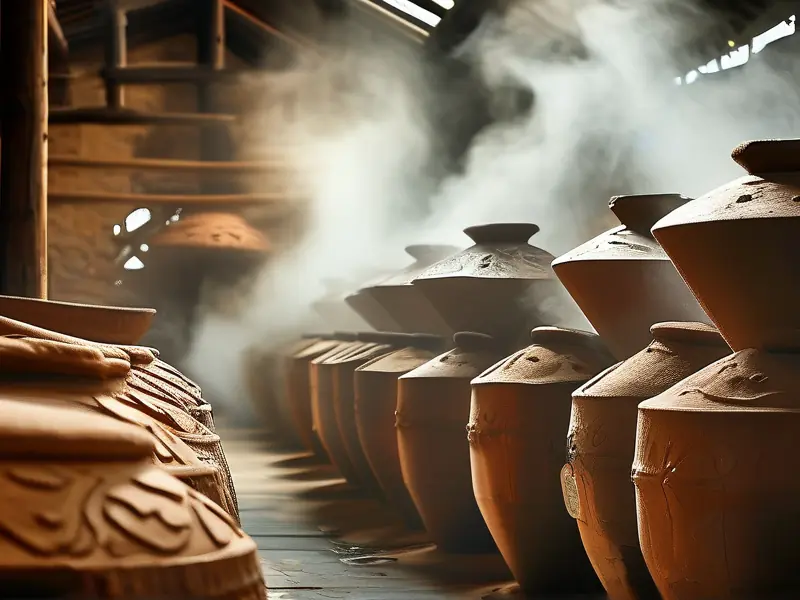 传统坤沙酿酒工艺实景展示