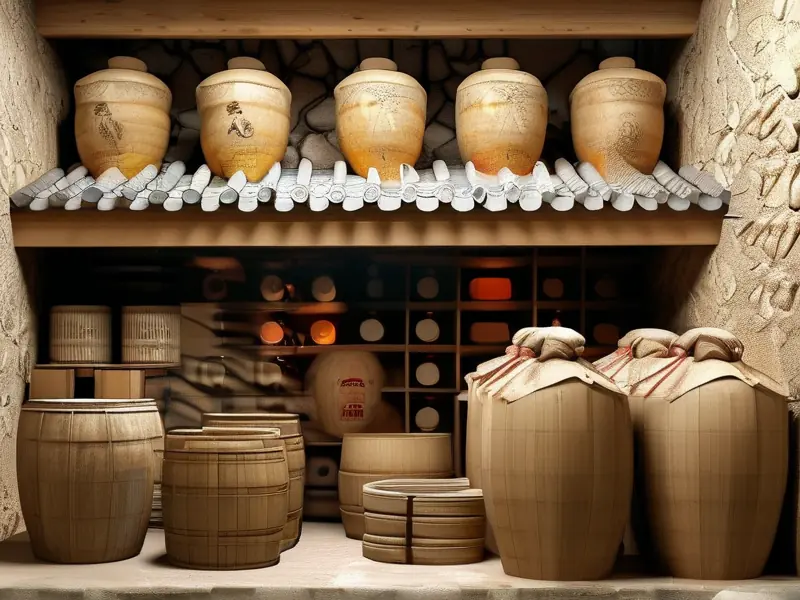 传统坤沙工艺白酒酿造场景