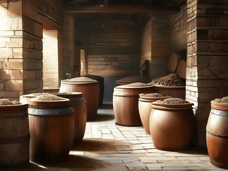 老窖酿坊酒传统酿造场景