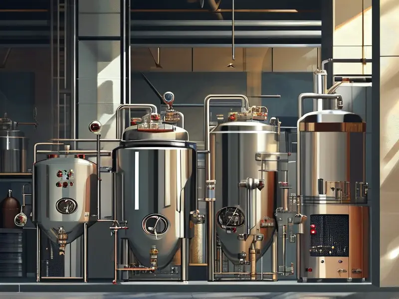 现代粮酿酒设备展示