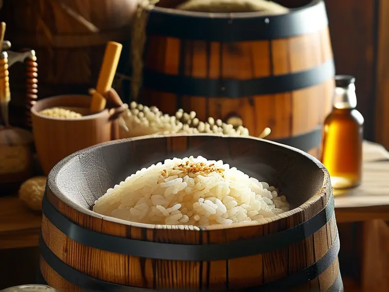 米饭做白酒的原料与工具准备
