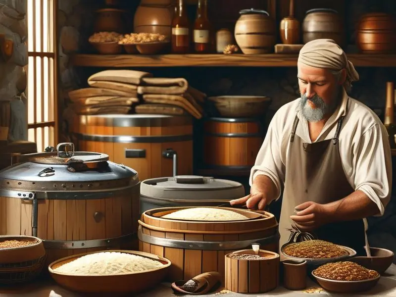 米酒制作过程视频教程实拍图