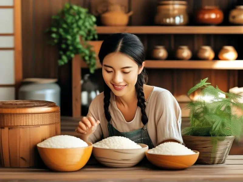 家庭制作米酒过程实拍