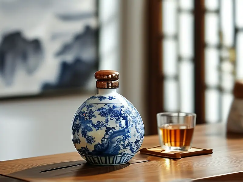 民艺坊青花古酿实物展示图