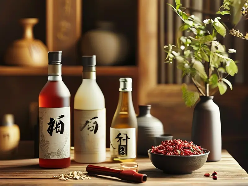 男人补酒配方材料展示