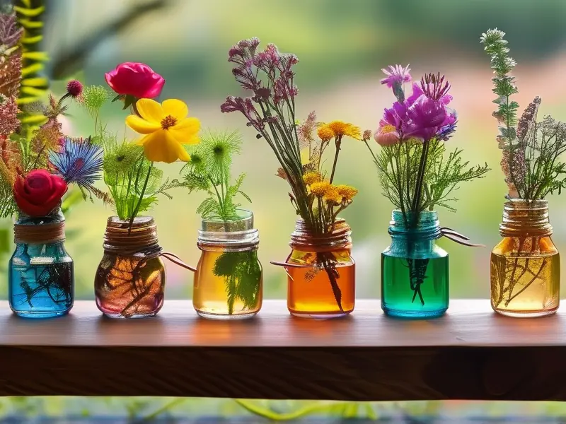 多种适合酿酒的花卉展示
