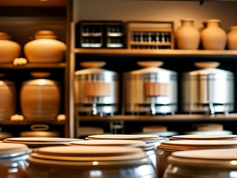 酿酒师检查甜白酒发酵过程