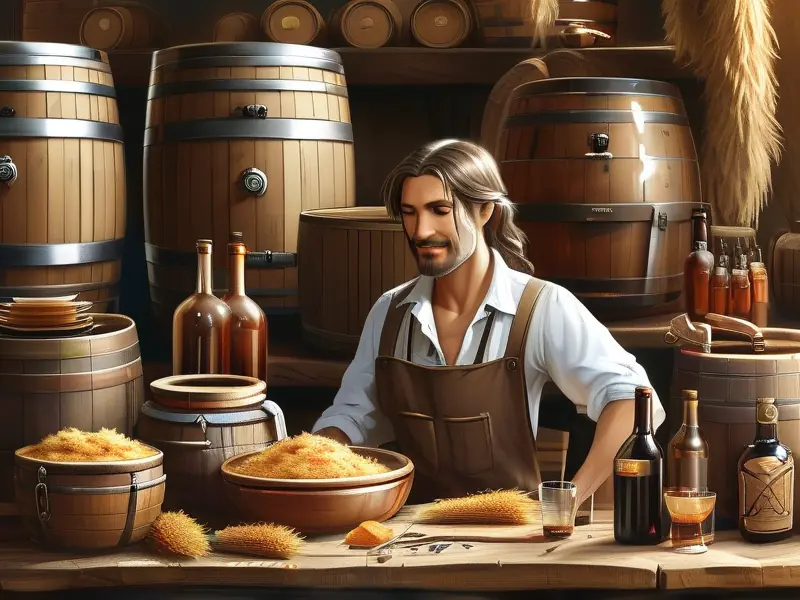 家庭酿酒过程实景展示