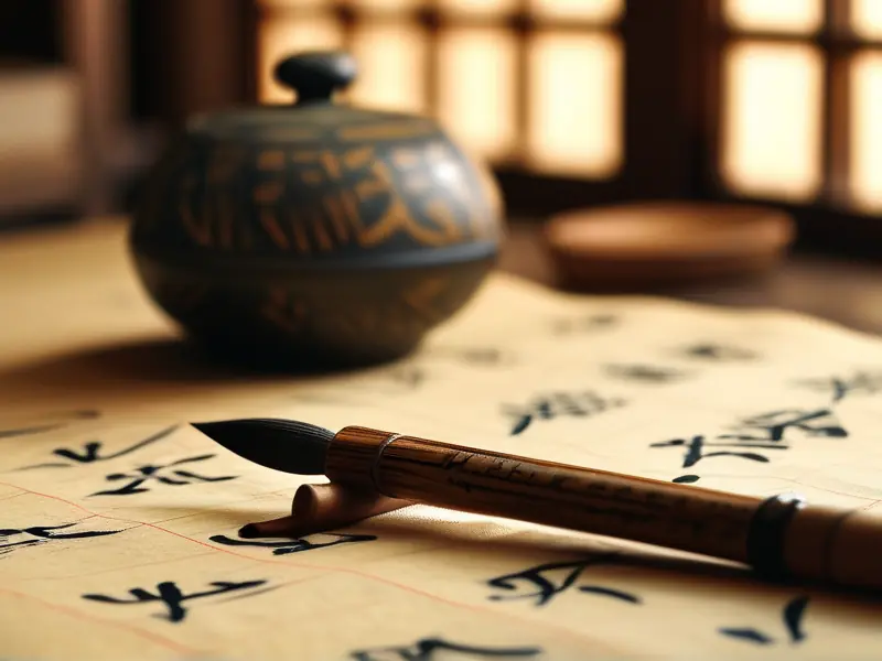 中国传统书法书写酒字的过程