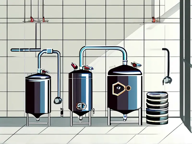 酿酒工艺全流程矢量图示