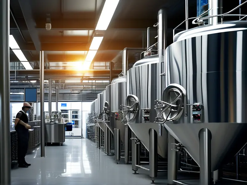 现代化酿酒车间生产场景展示