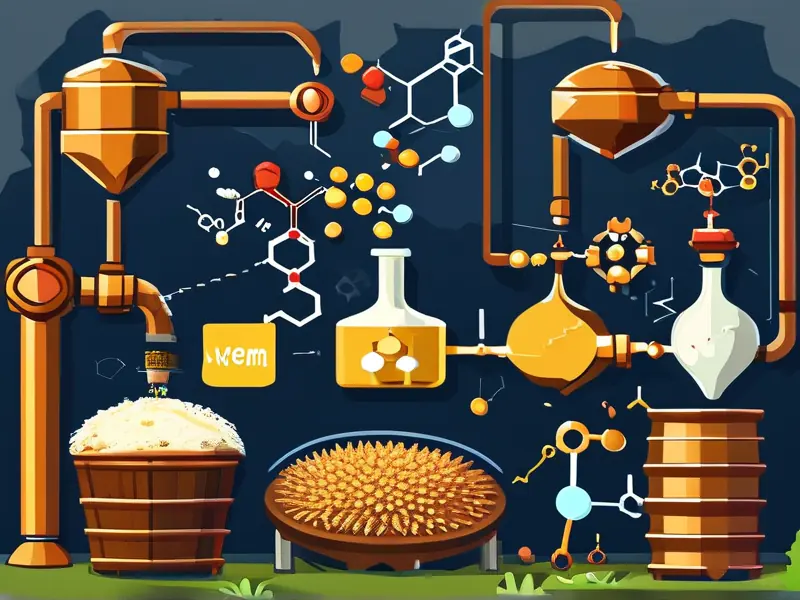 酿酒发酵过程化学变化示意图