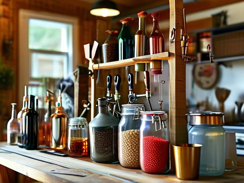 家庭酿酒设备摆放示意图