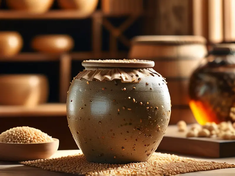传统酿造酒发酵过程实拍图