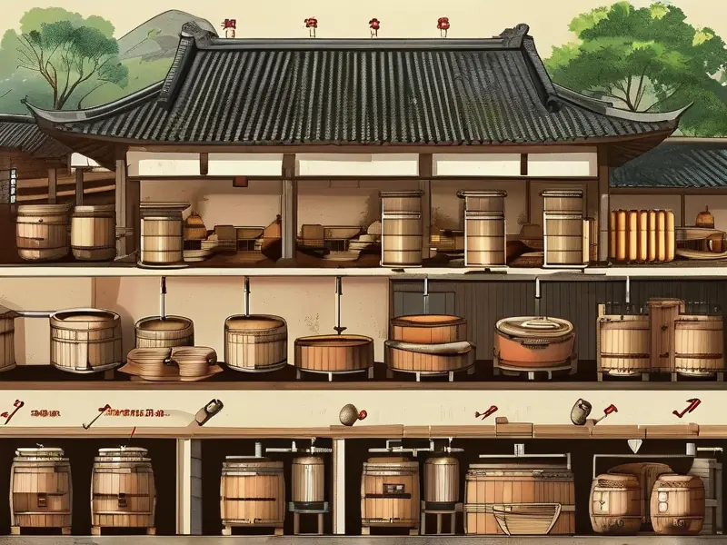 传统白酒酿制工艺流程示意图