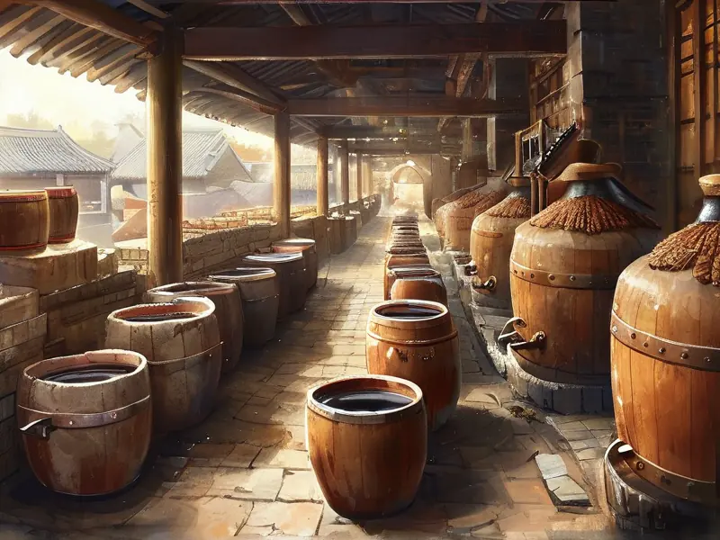 牛栏山酿造酒的传统酿造工艺展示