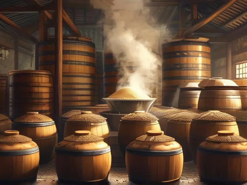 浓香型白酒传统酿造工艺现场