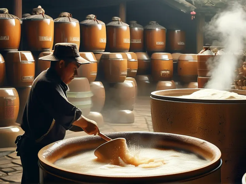 浓香型白酒传统酿造过程展示