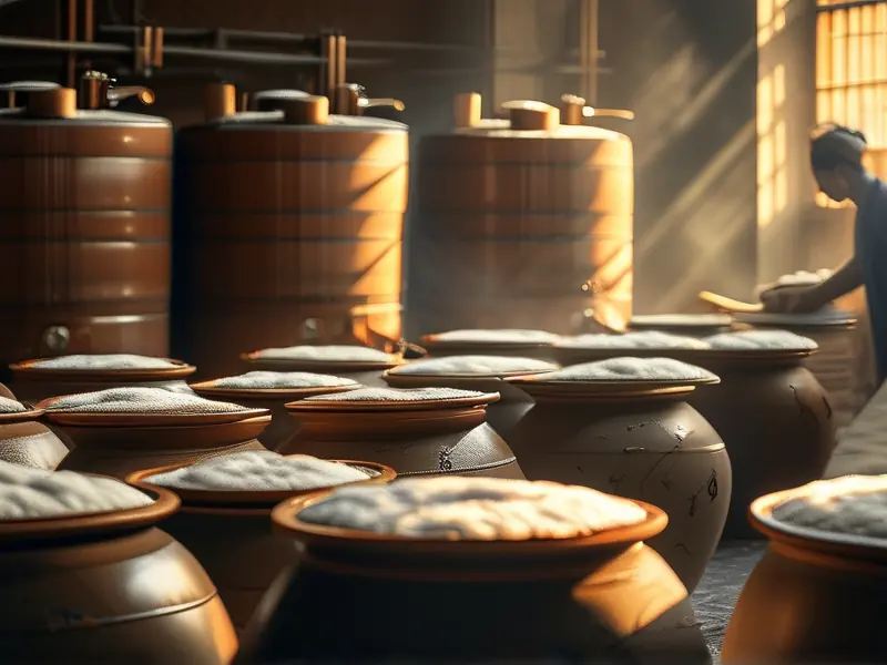 清香型白酒传统酿造工艺现场