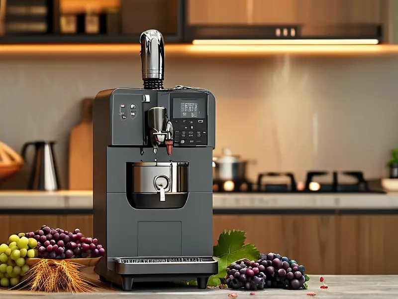 全自动酿酒机家用正在工作