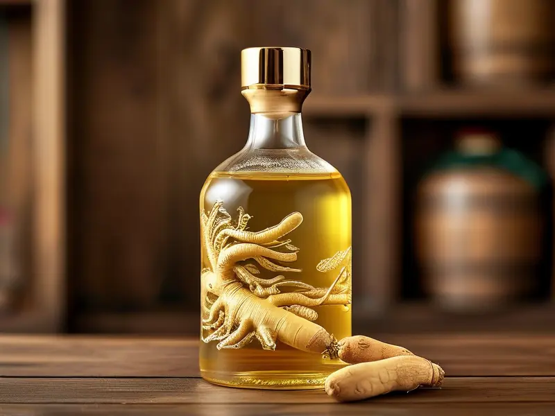 人参泡酒成品展示