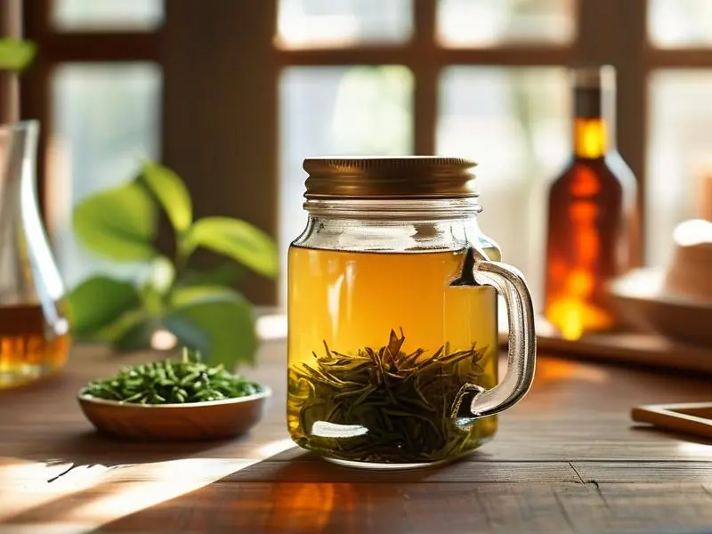 酿酒师制作茶酒的过程