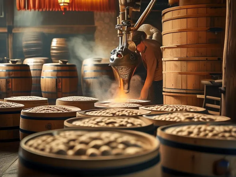 传统烧酒酿造工艺流程