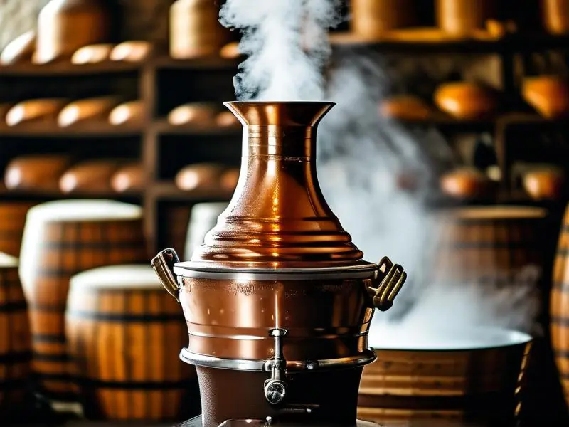 传统烧酒蒸馏过程实拍